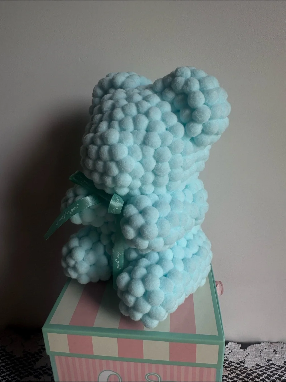 💗5 for $25💗 Motion Design Always & Forever Mint Marshmallow Bear Decor Plush